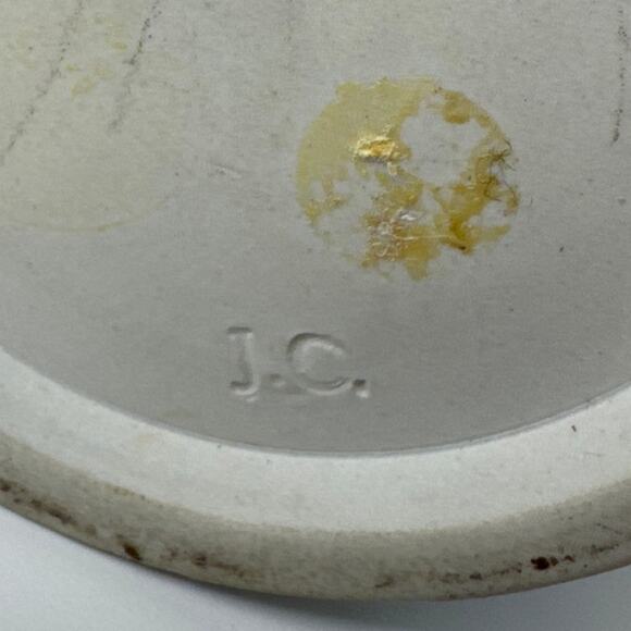 Antique 19th Century William Adams & Sons Jasperware Vase Blue White Embossed - Picture 8 of 12